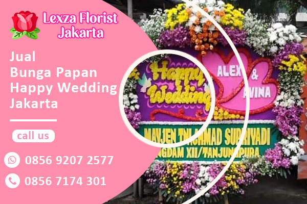Jual Bunga Papan Wedding Jakarta